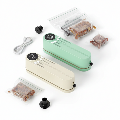 Selladora de Vacío Portátil Inalámbrica - Conserva Alimentos Frescos | Mini Máquina Automática