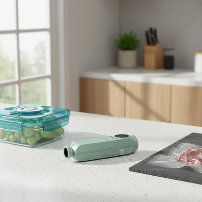 Selladora de Vacío Portátil Inalámbrica - Conserva Alimentos Frescos | Mini Máquina Automática