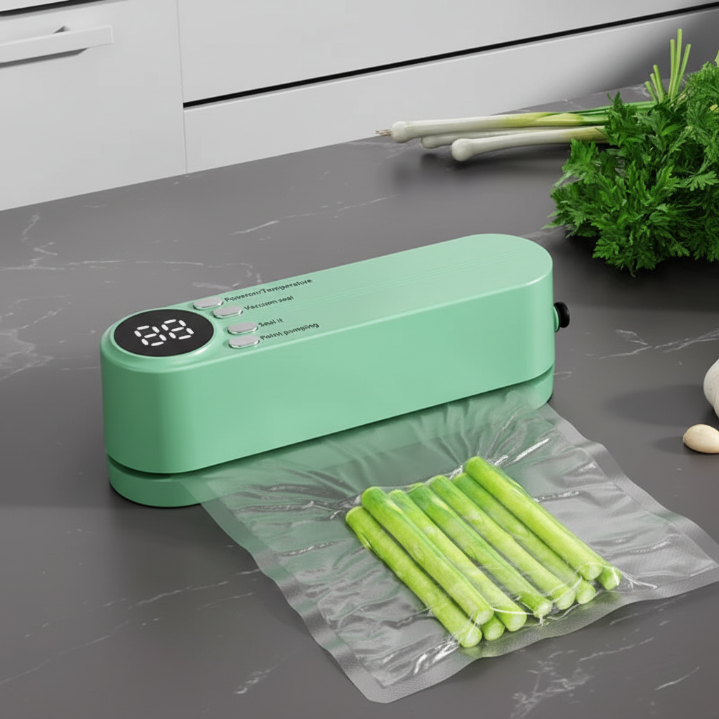 Selladora de Vacío Portátil Inalámbrica - Conserva Alimentos Frescos | Mini Máquina Automática